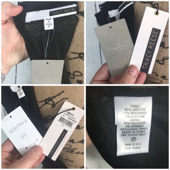 ON HOLD - Anthropologie Black and Tan Floral Dress - Picture 8 of 8